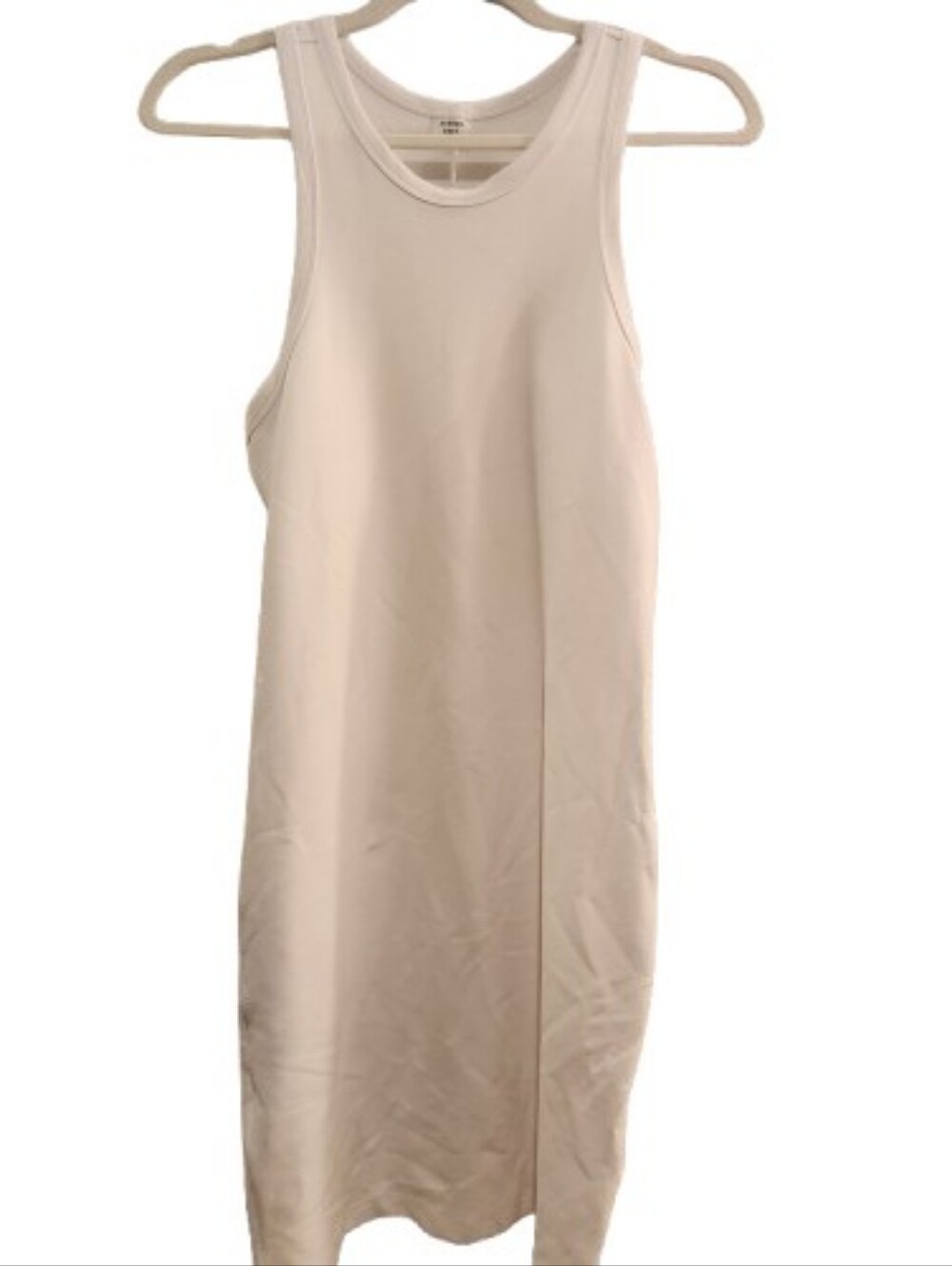 Sunday Best White Racerback Tank Dress  Size Medium